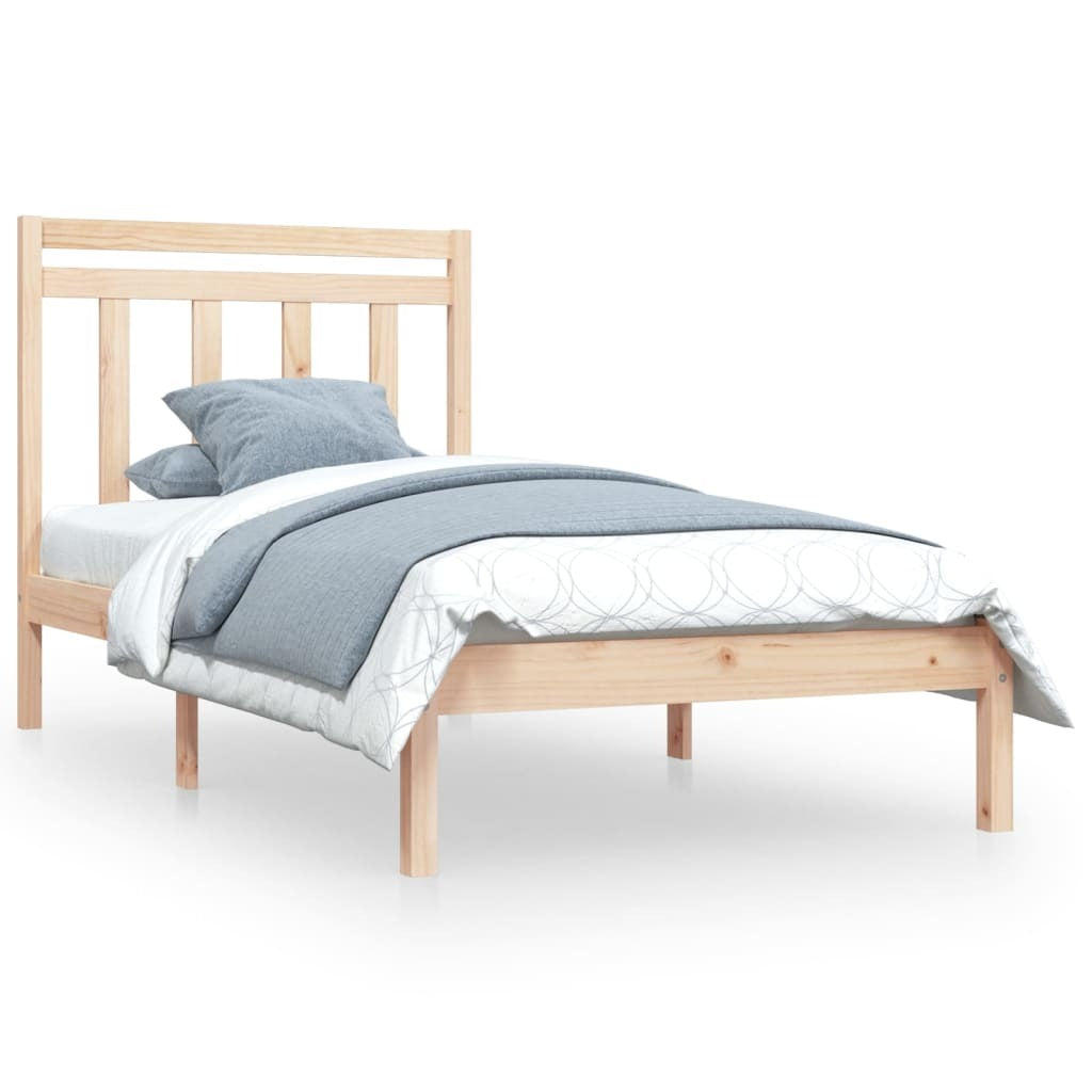 Bed Frame Solid Wood 100x200 cm