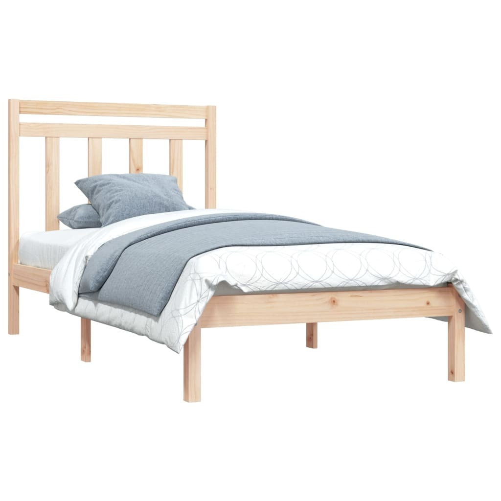 Bed Frame Solid Wood 100x200 cm