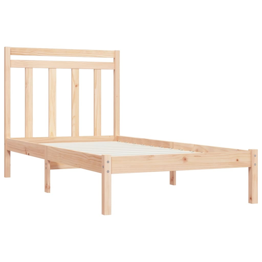 Bed Frame Solid Wood 100x200 cm