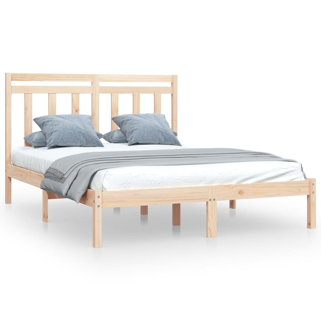 Bed Frame Solid Wood 120x190 cm 4FT Small Double