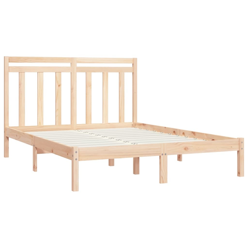 Bed Frame Solid Wood 120x190 cm 4FT Small Double