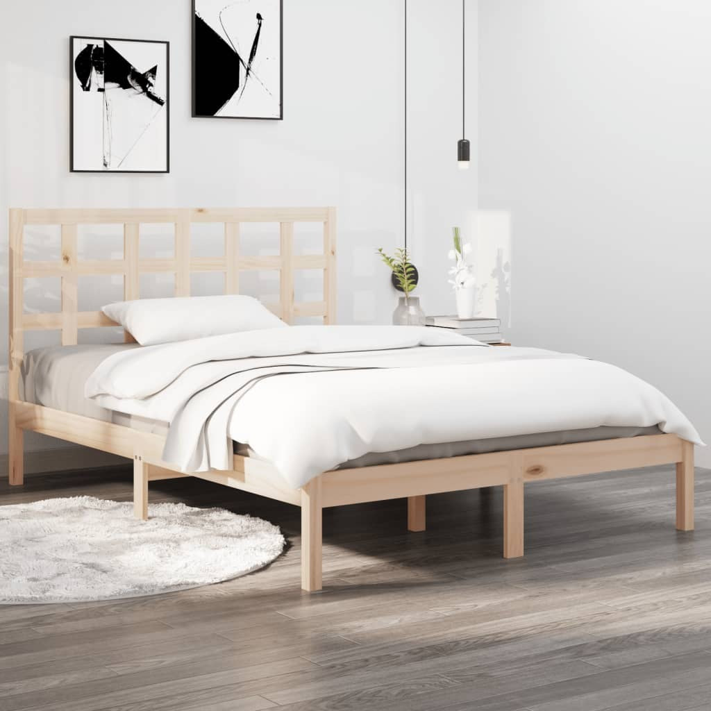 Bed Frame Solid Wood 140x200 cm