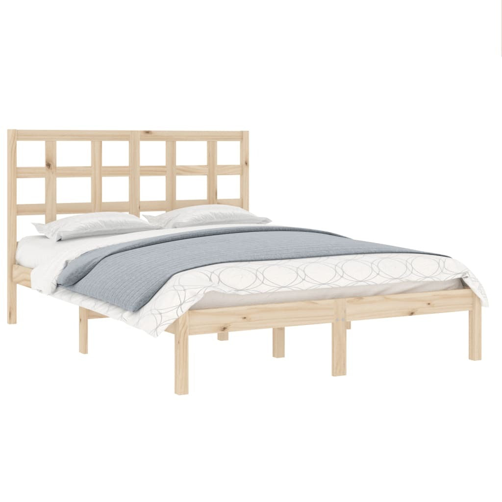 Bed Frame Solid Wood 140x200 cm