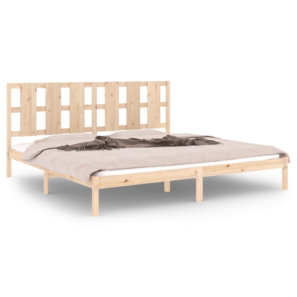 Bed Frame Solid Wood Pine 200x200 cm