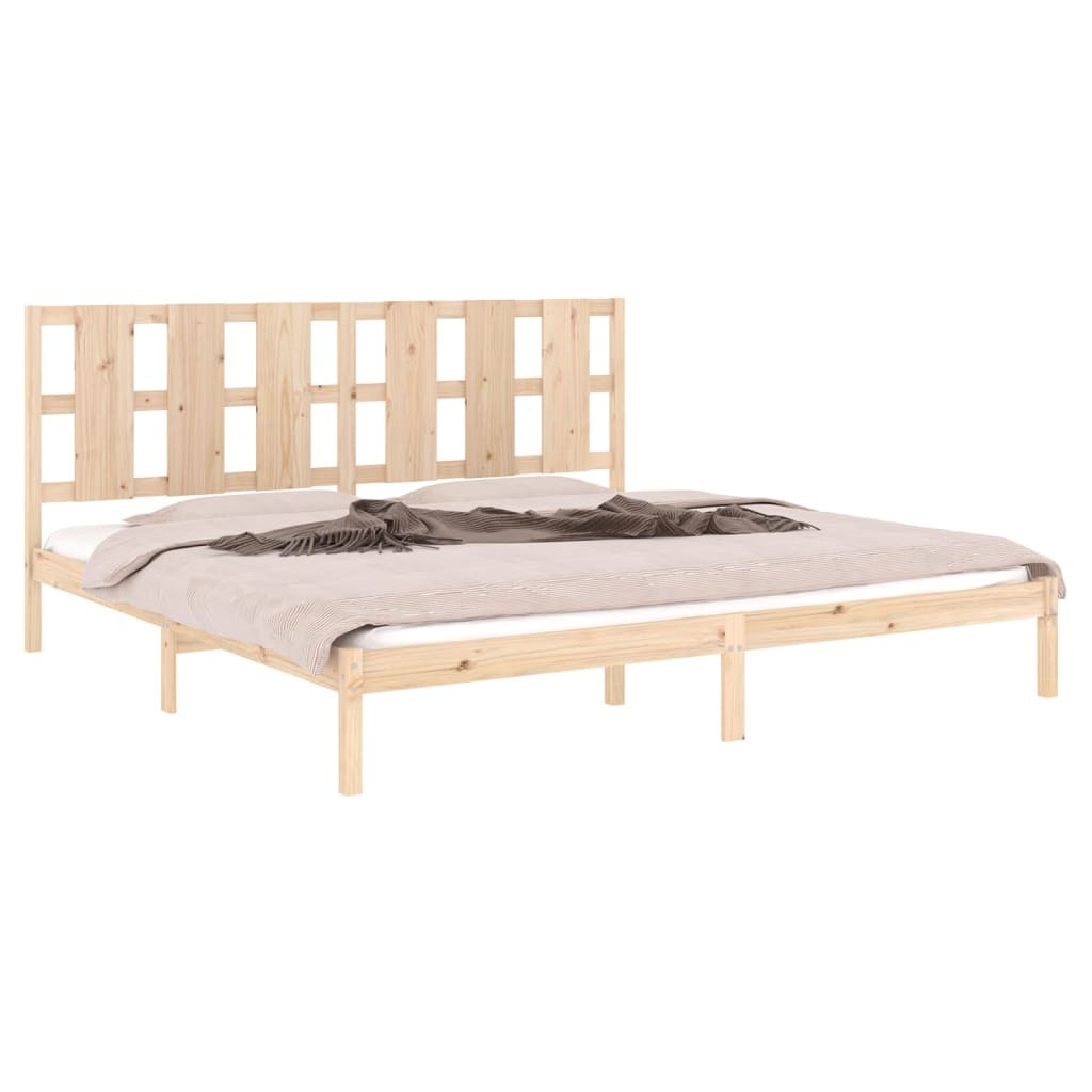 Bed Frame Solid Wood Pine 200x200 cm
