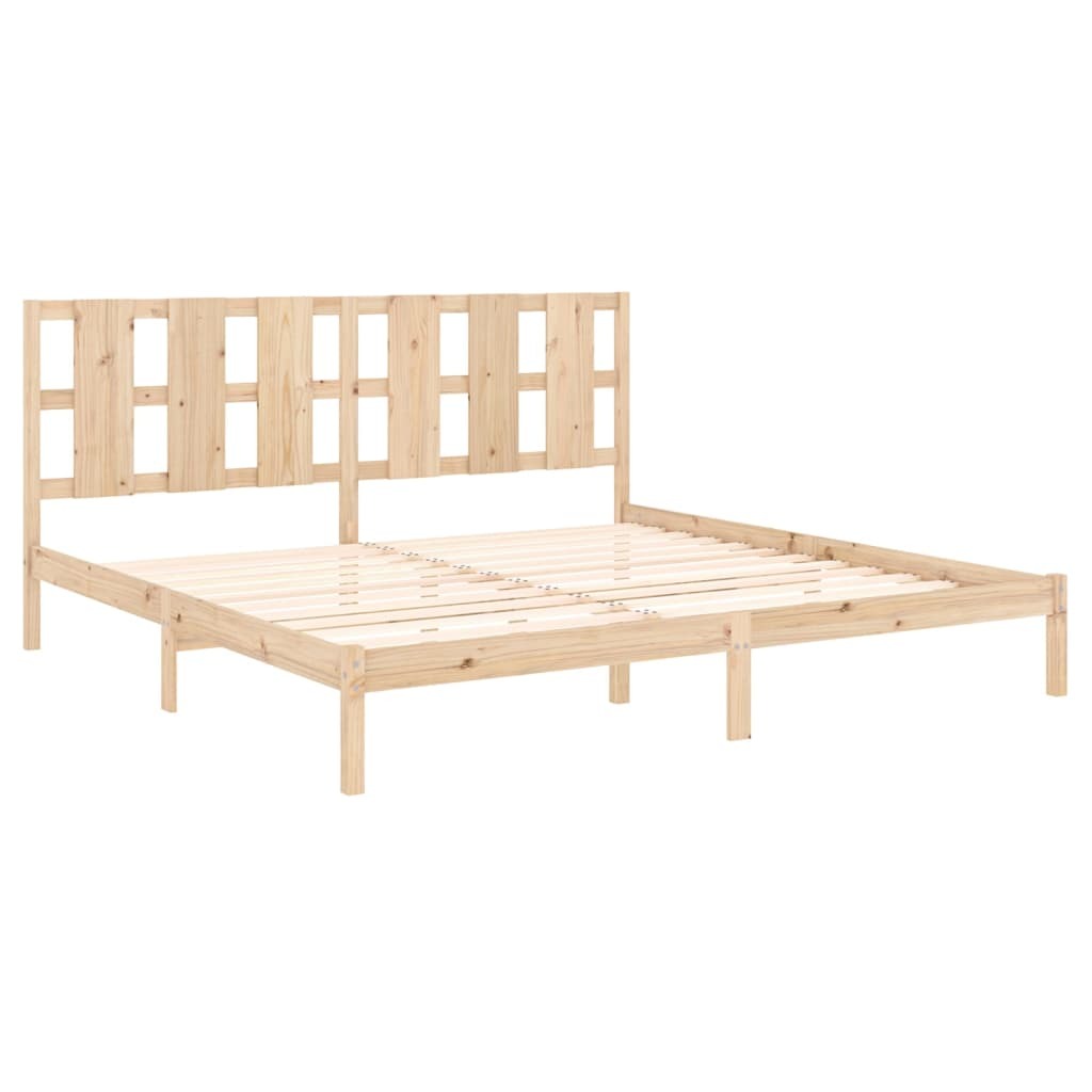 Bed Frame Solid Wood Pine 200x200 cm