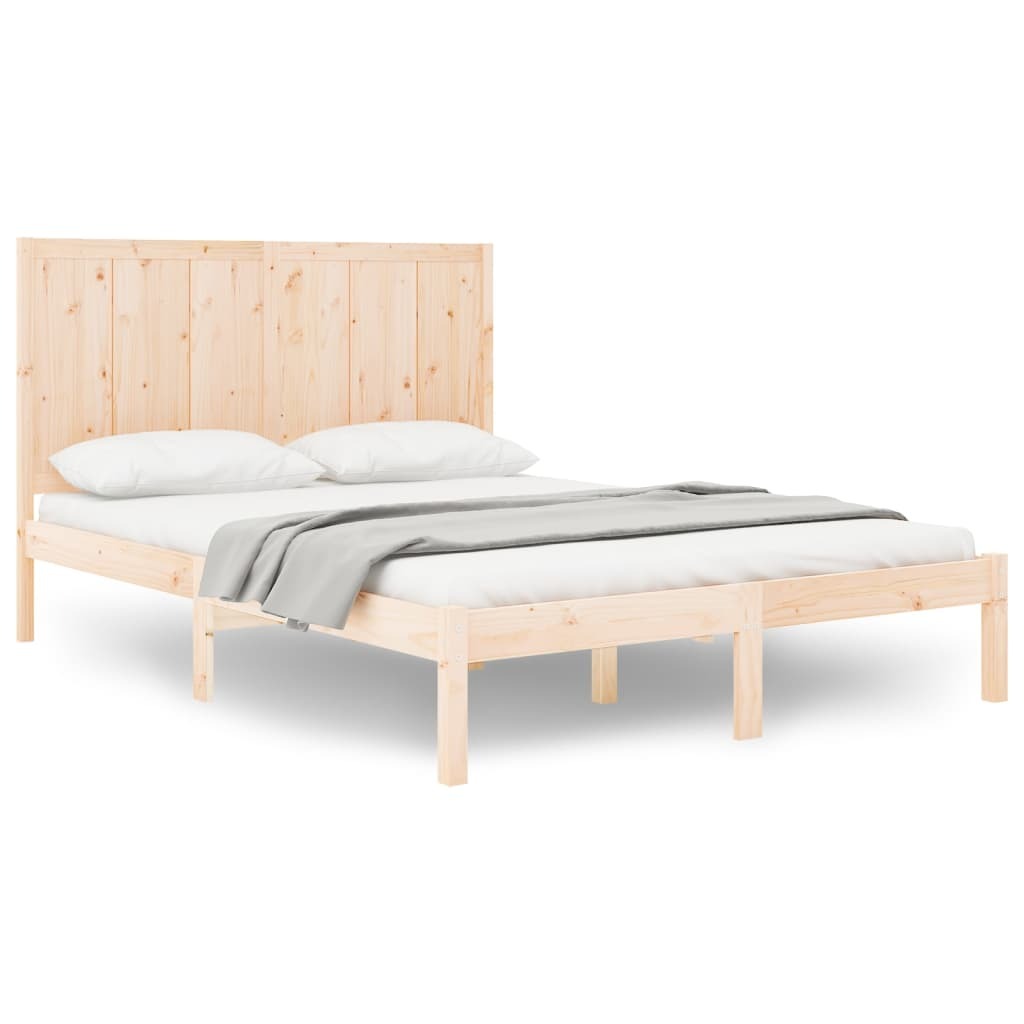 Bed Frame Solid Wood Pine 140x200 cm