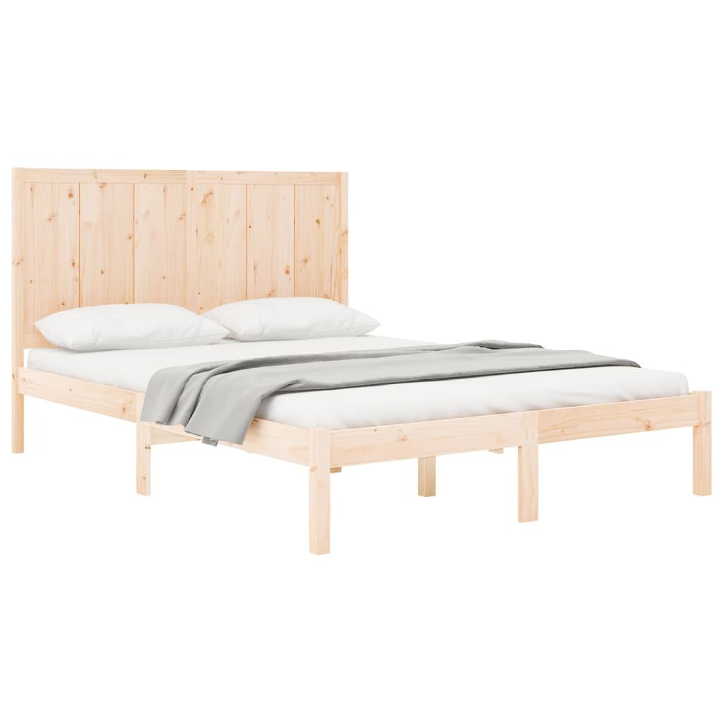 Bed Frame Solid Wood Pine 140x200 cm