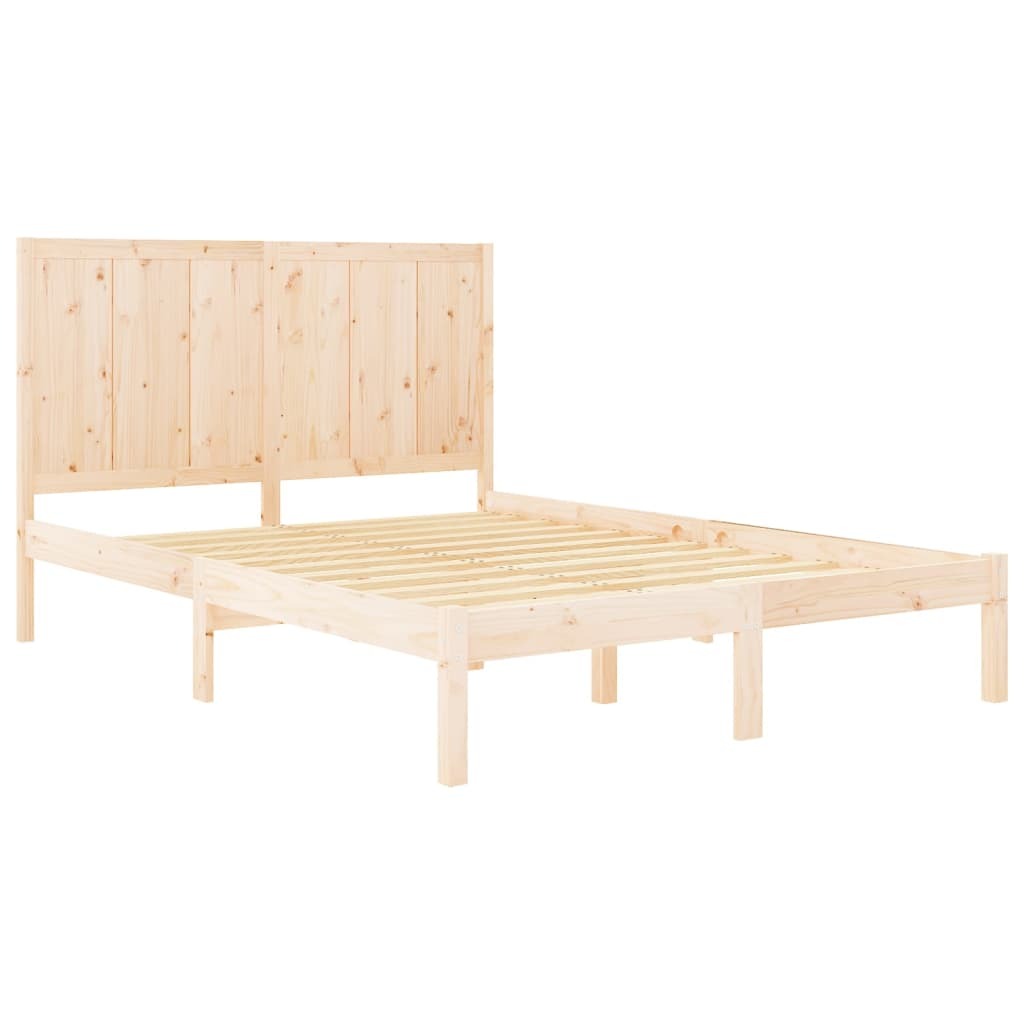 Bed Frame Solid Wood Pine 140x200 cm