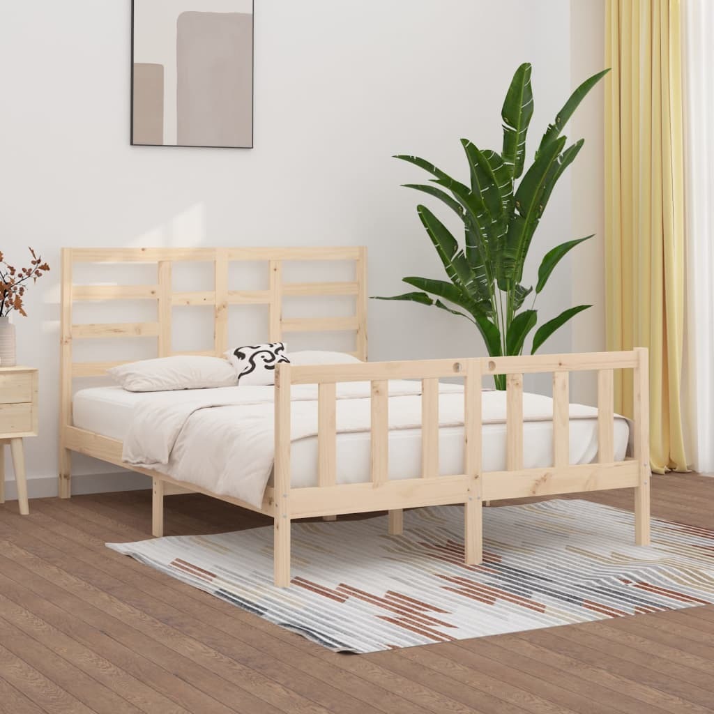 Bed Frame Solid Wood 150x200 cm King Size