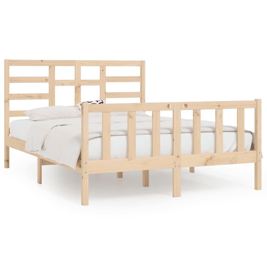 Bed Frame Solid Wood 150x200 cm King Size