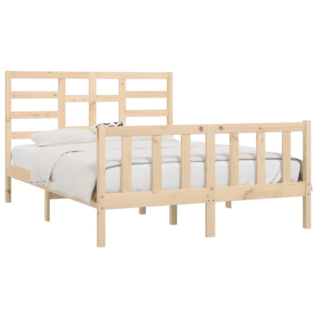 Bed Frame Solid Wood 150x200 cm King Size