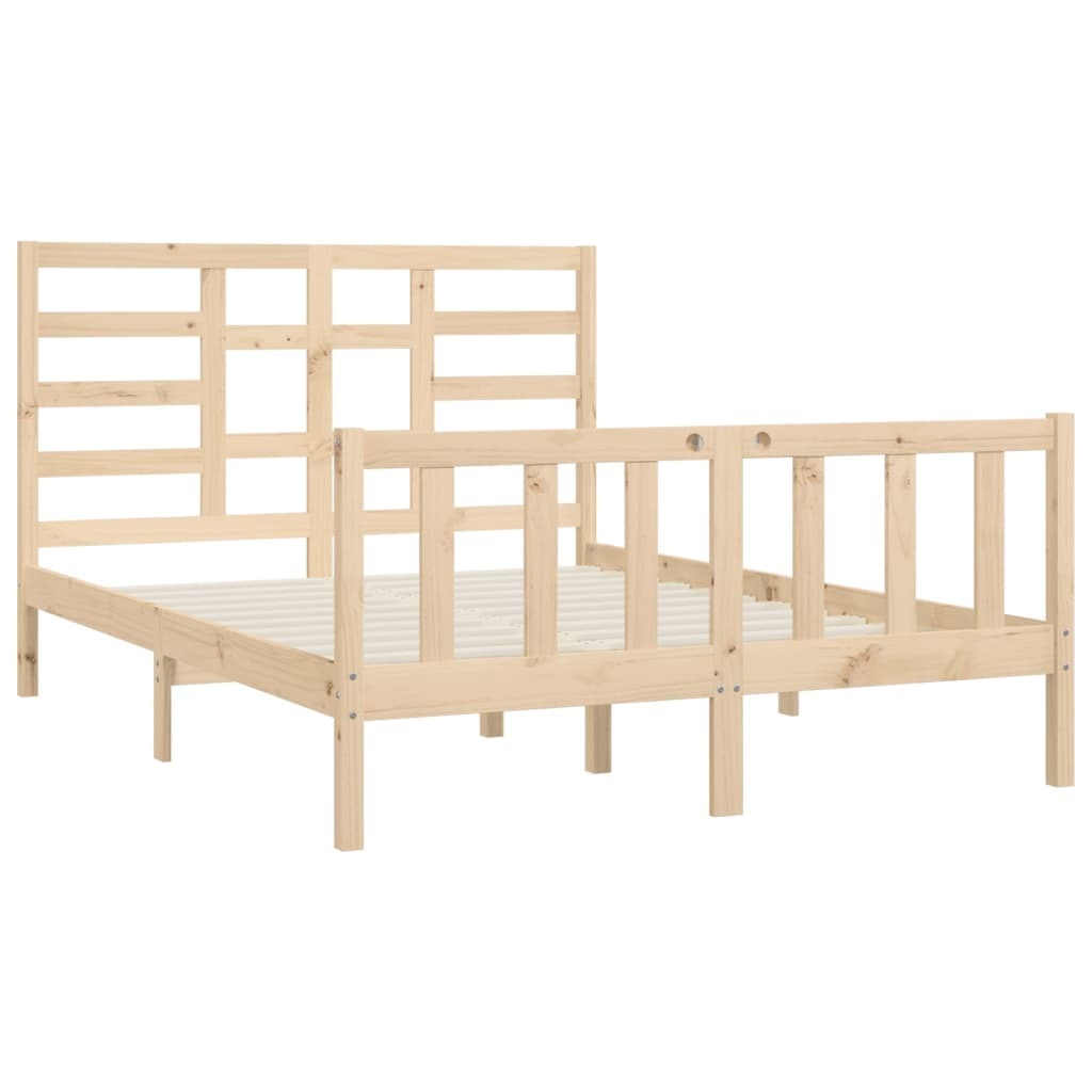 Bed Frame Solid Wood 150x200 cm King Size