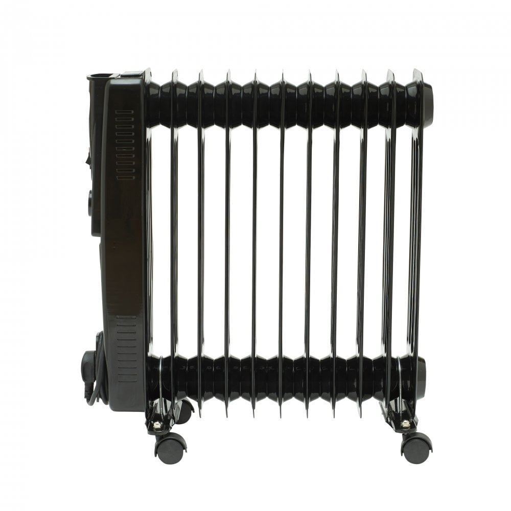 2500W Electric Oil Filled Radiator - Black