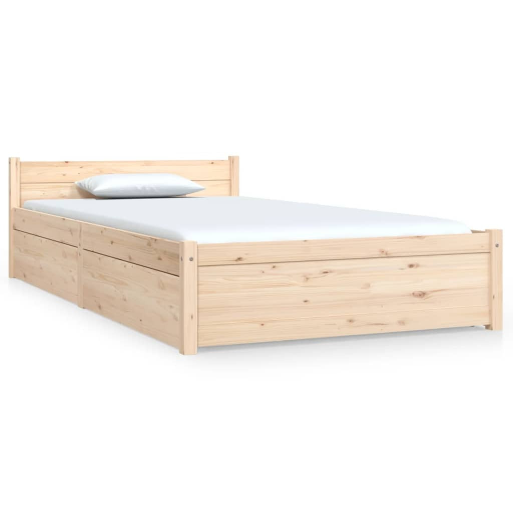Bed Frame with Drawers 90x190 cm Single