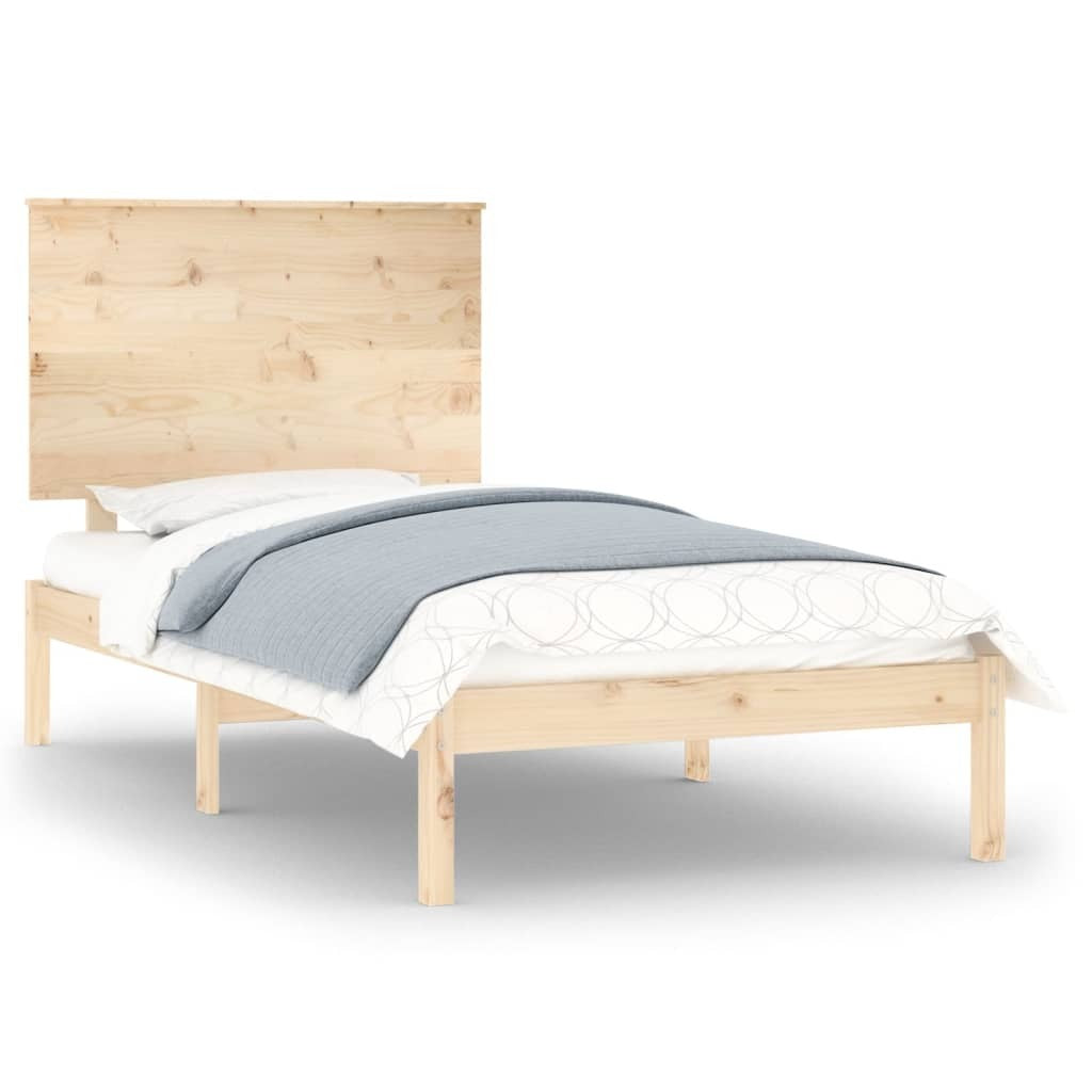 Bed Frame Solid Wood Pine 100x200 cm