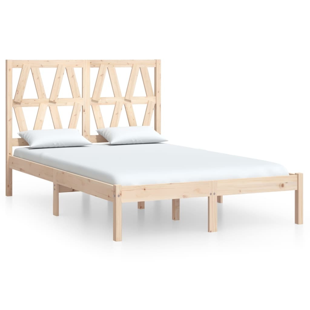 Bed Frame Solid Wood Pine 140x200 cm