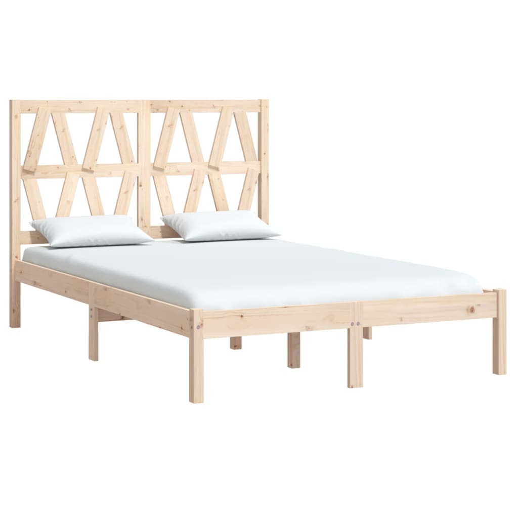 Bed Frame Solid Wood Pine 140x200 cm