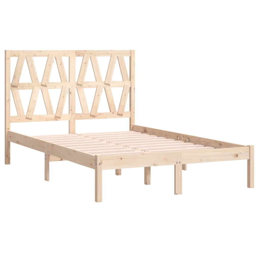 Bed Frame Solid Wood Pine 140x200 cm