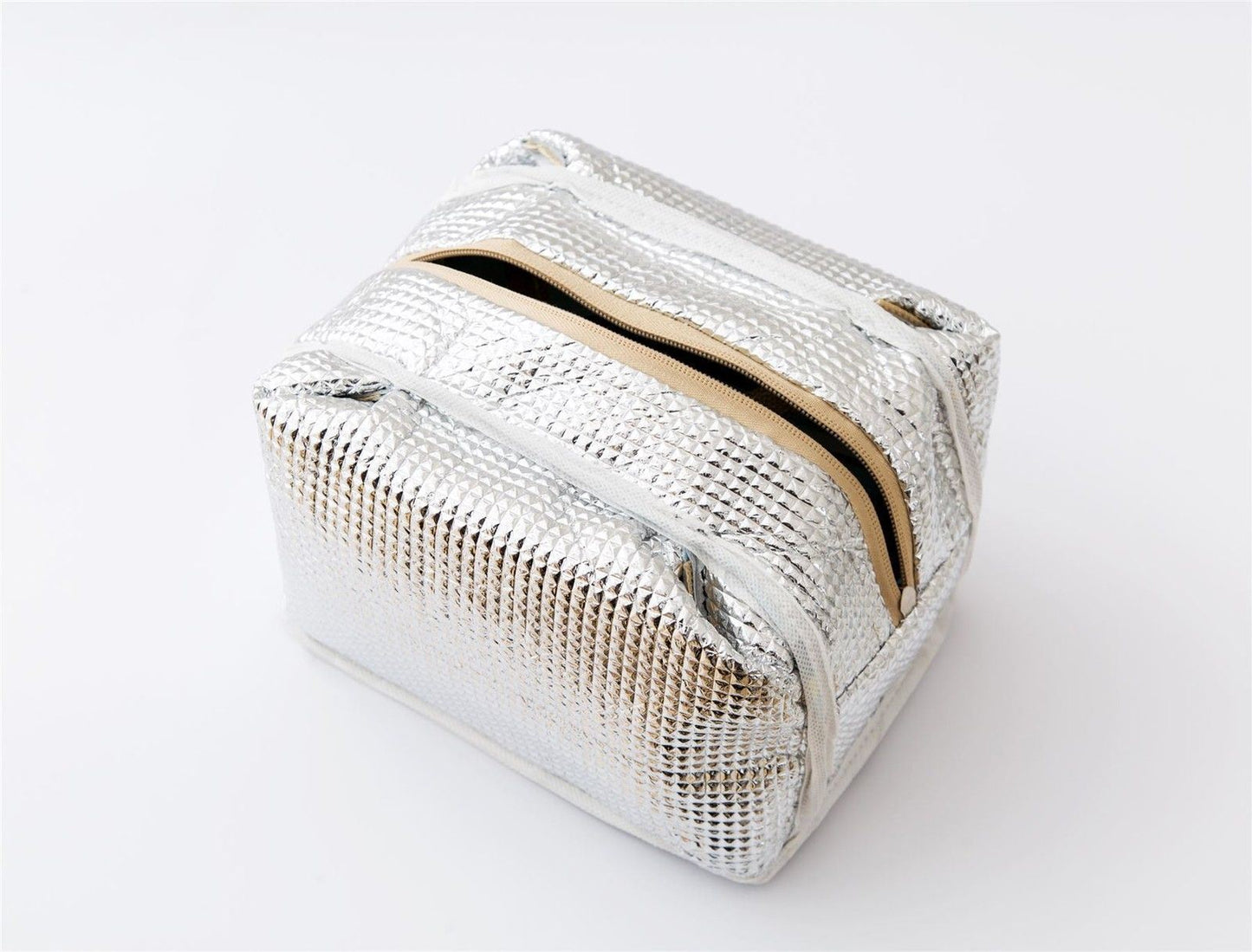 Vinsani Insulated Striped Canvas Thermal Lunch Bag Reusable Portable Cooler Bag Lightweight Convenient Foldable for Work School Picnic Office Adults & Kids - Striped Green