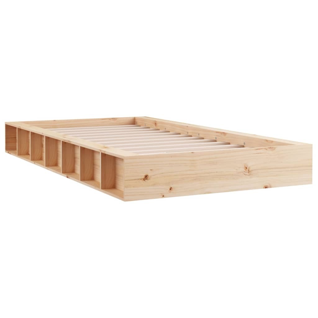 Bed Frame 90x200 cm Solid Wood
