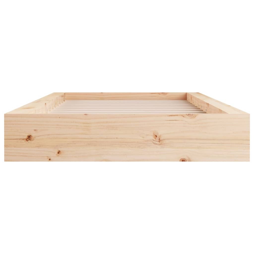 Bed Frame 90x200 cm Solid Wood
