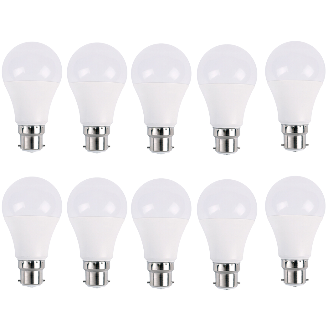 10 Pack 15W B22 Screw LED Light GLS bulbs, Energy Saving Edison  Cool White 6000K non dimmable lights