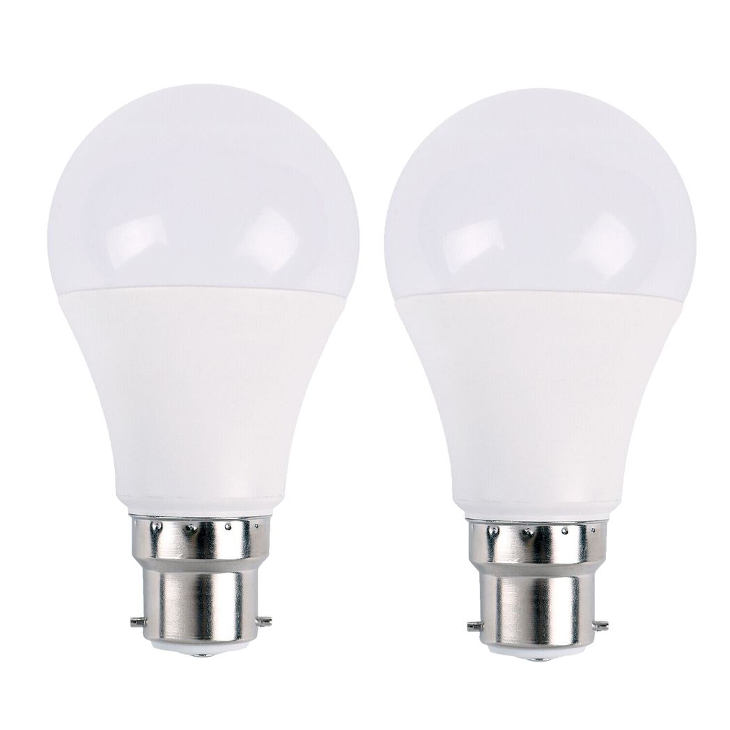 2 Pack 18W B22 Screw LED Light GLS bulbs, Energy Saving Edison  Cool White 6000K non dimmable lights