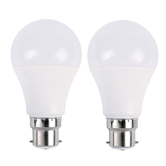 2 Pack 3W B22 Screw LED Light GLS bulbs, Energy Saving Edison  Cool White 6000K non dimmable lights