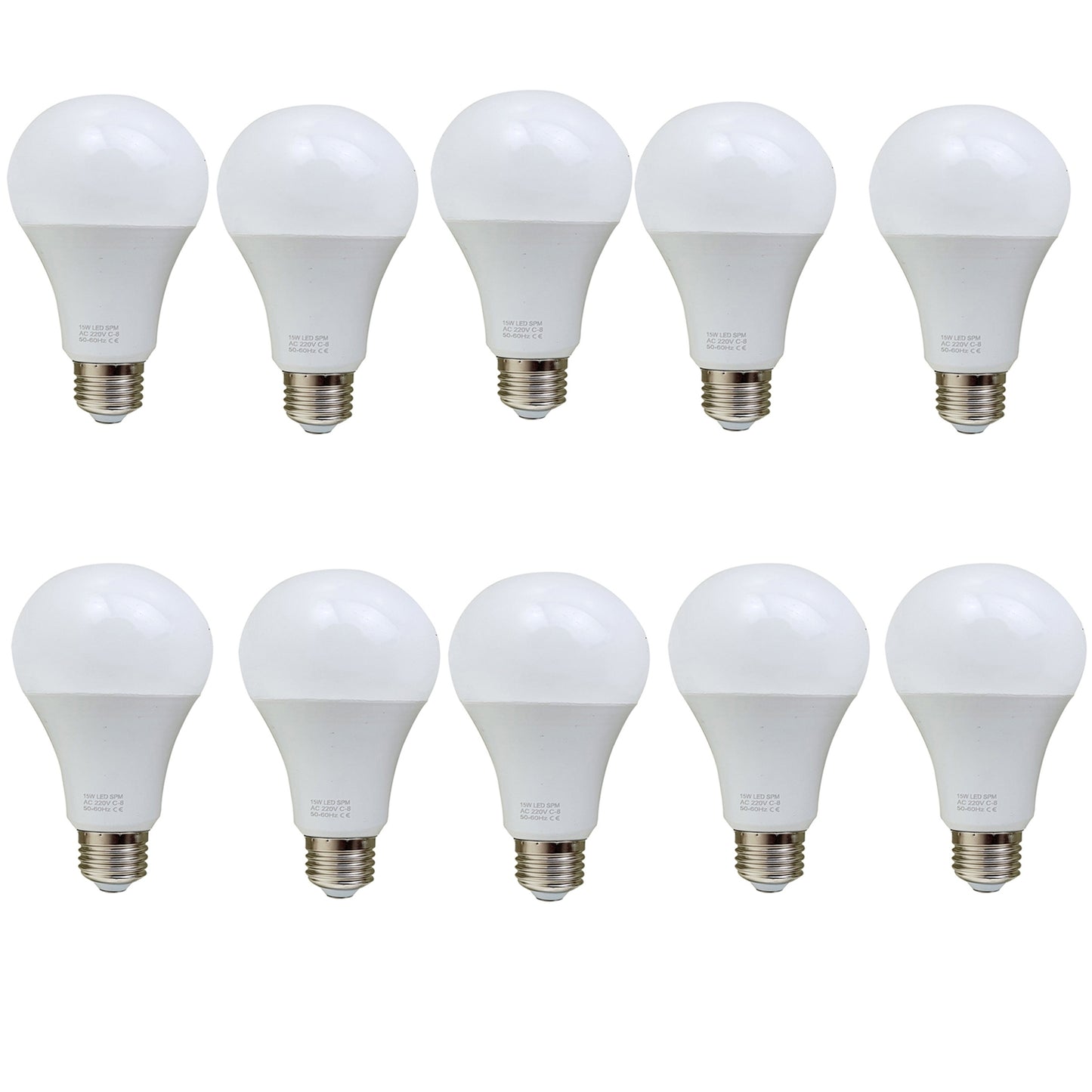 10 Pack 15W E27 Screw LED Light GLS bulbs, Energy Saving Edison  Cool White 6000K non dimmable lights