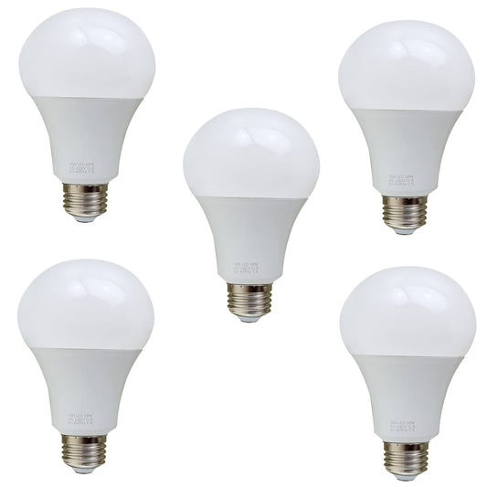 5 Pack 18W E27 Screw LED Light GLS bulbs, Energy Saving Edison  Cool White 6000K non dimmable lights