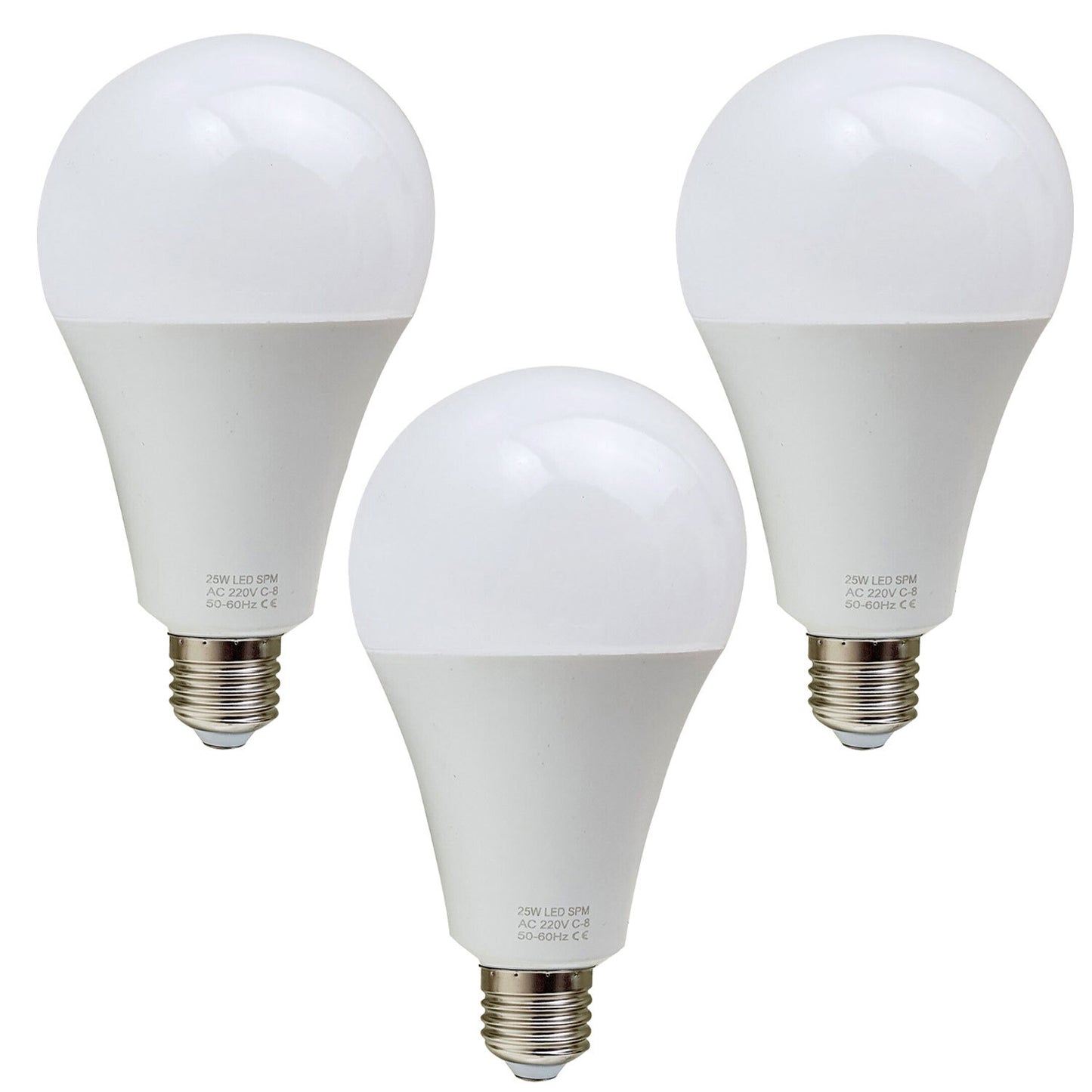 3 Pack 25W E27 Screw LED Light GLS bulbs, Energy Saving Edison  Cool White 6000K non dimmable lights