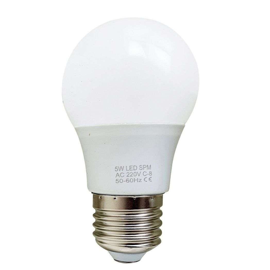 5 Pack 5W E27 Screw LED Light GLS bulbs, Energy Saving Edison  Cool White 6000K non dimmable lights