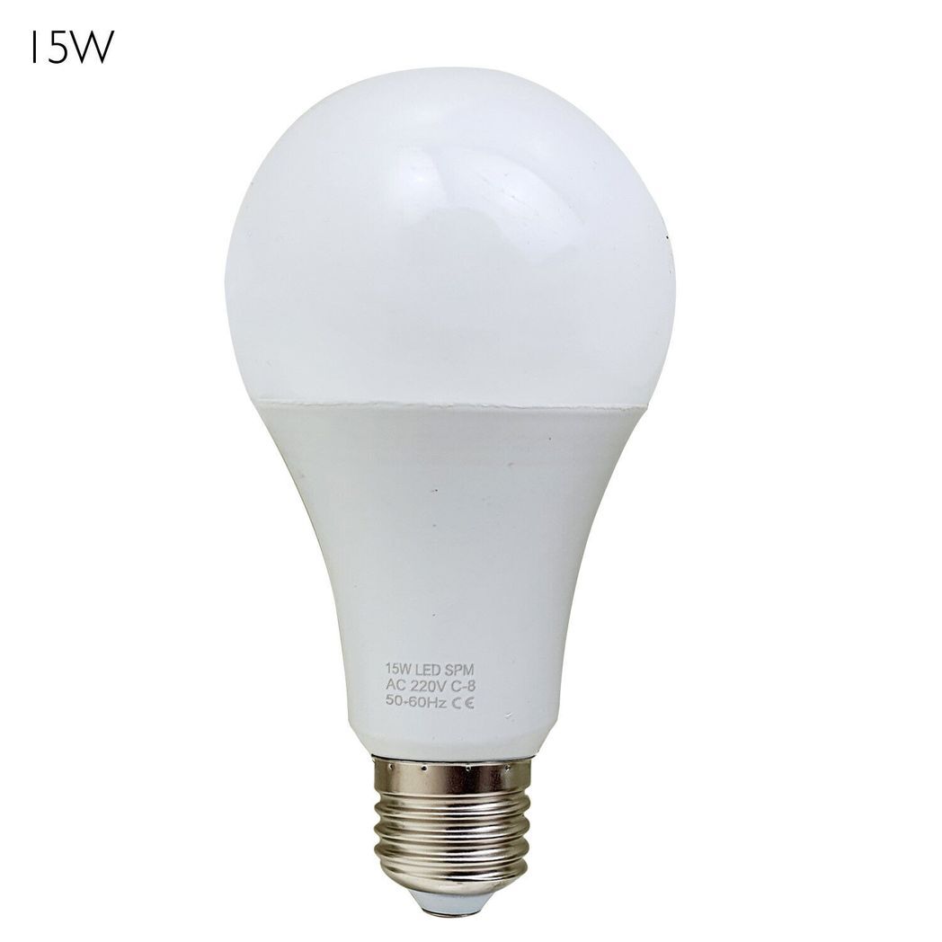 E27 15W Energy Saving Warm White LED Light Bulbs A60 E27 Screw-in non dimmable bulbs