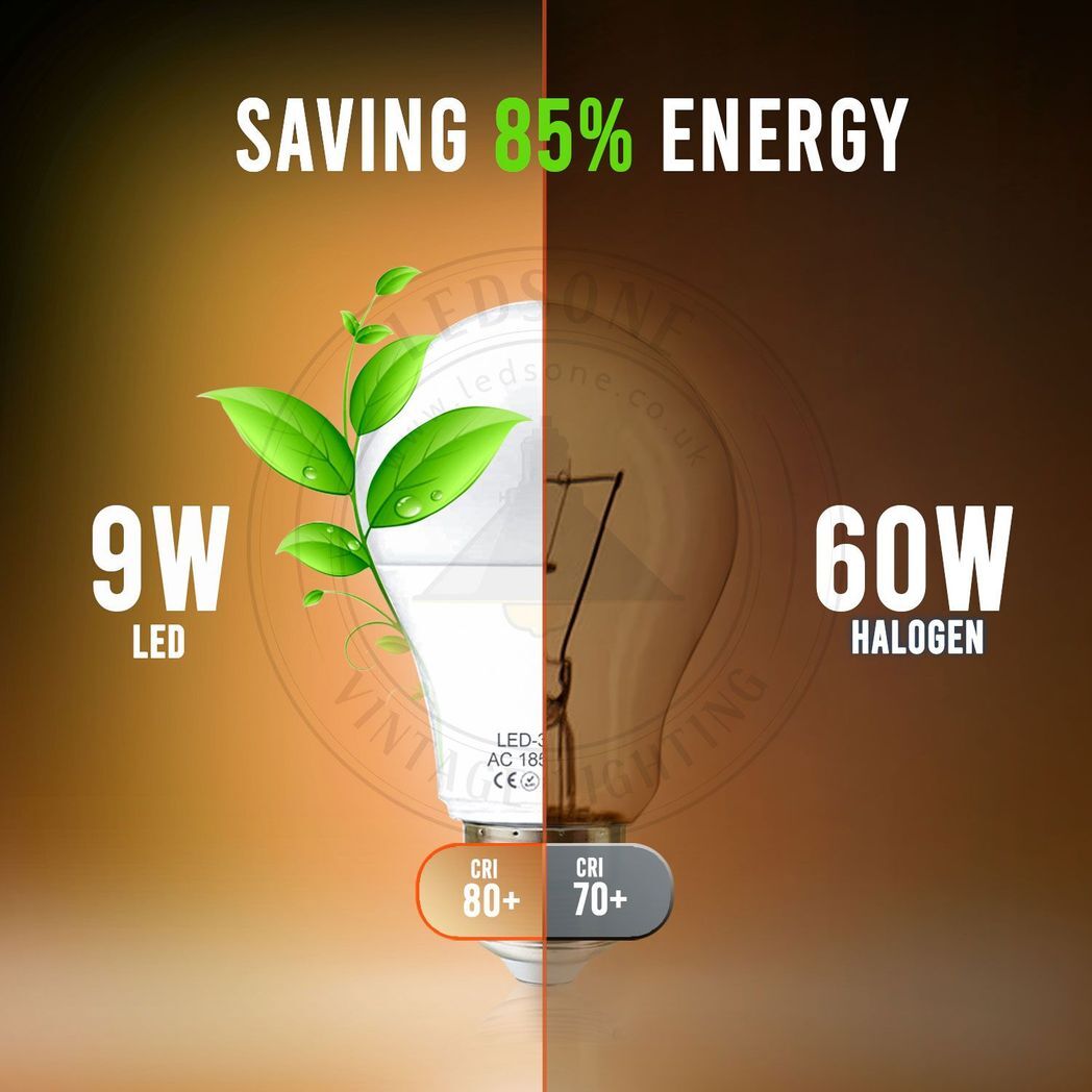 E27 25W Energy Saving Warm White LED Light Bulbs A60 E27 Screw-in non dimmable bulbs-pack 2