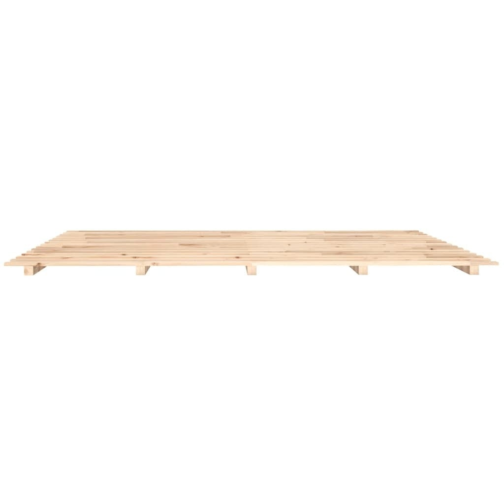 Bed Frame 180x200 cm Super King Solid Wood Pine