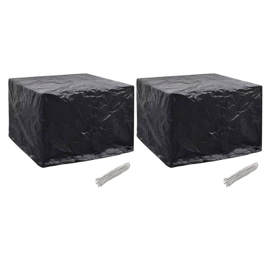 Garden Furniture Covers 2 pcs 8 Eyelets 122x112x98 cm