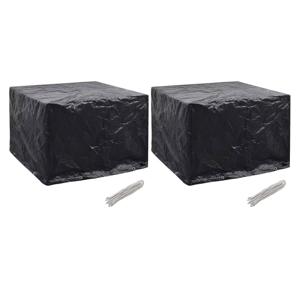 Garden Furniture Covers 2 pcs 8 Eyelets 122x112x98 cm