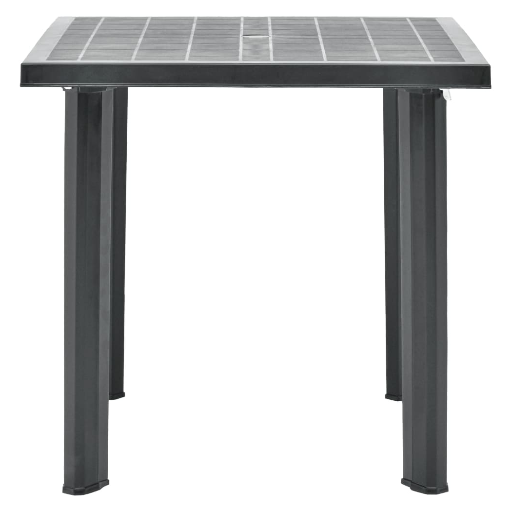 Garden Table Anthracite 80x75x72 cm Plastic