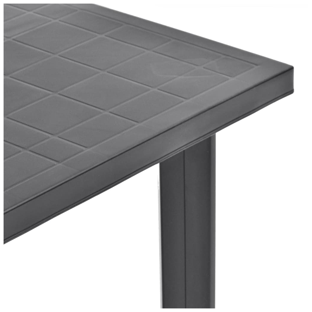 Garden Table Anthracite 80x75x72 cm Plastic