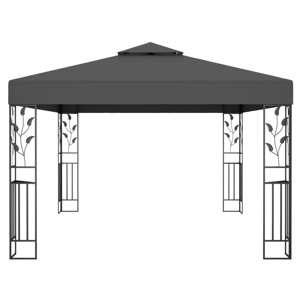 Gazebo with Double Roof 3x4m Anthracite