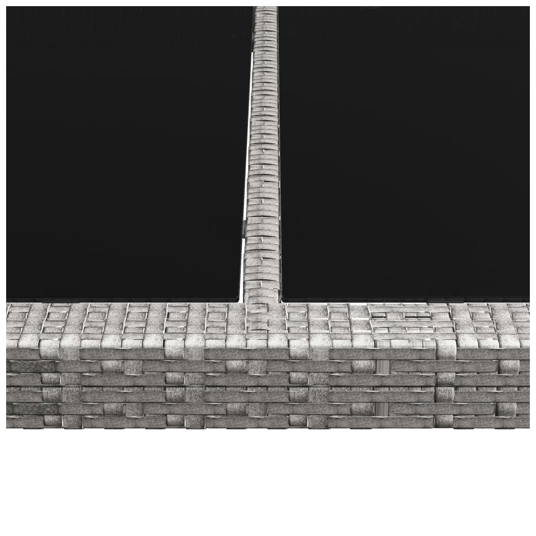 Outdoor Dining Table Grey 200x150x74 cm Poly Rattan