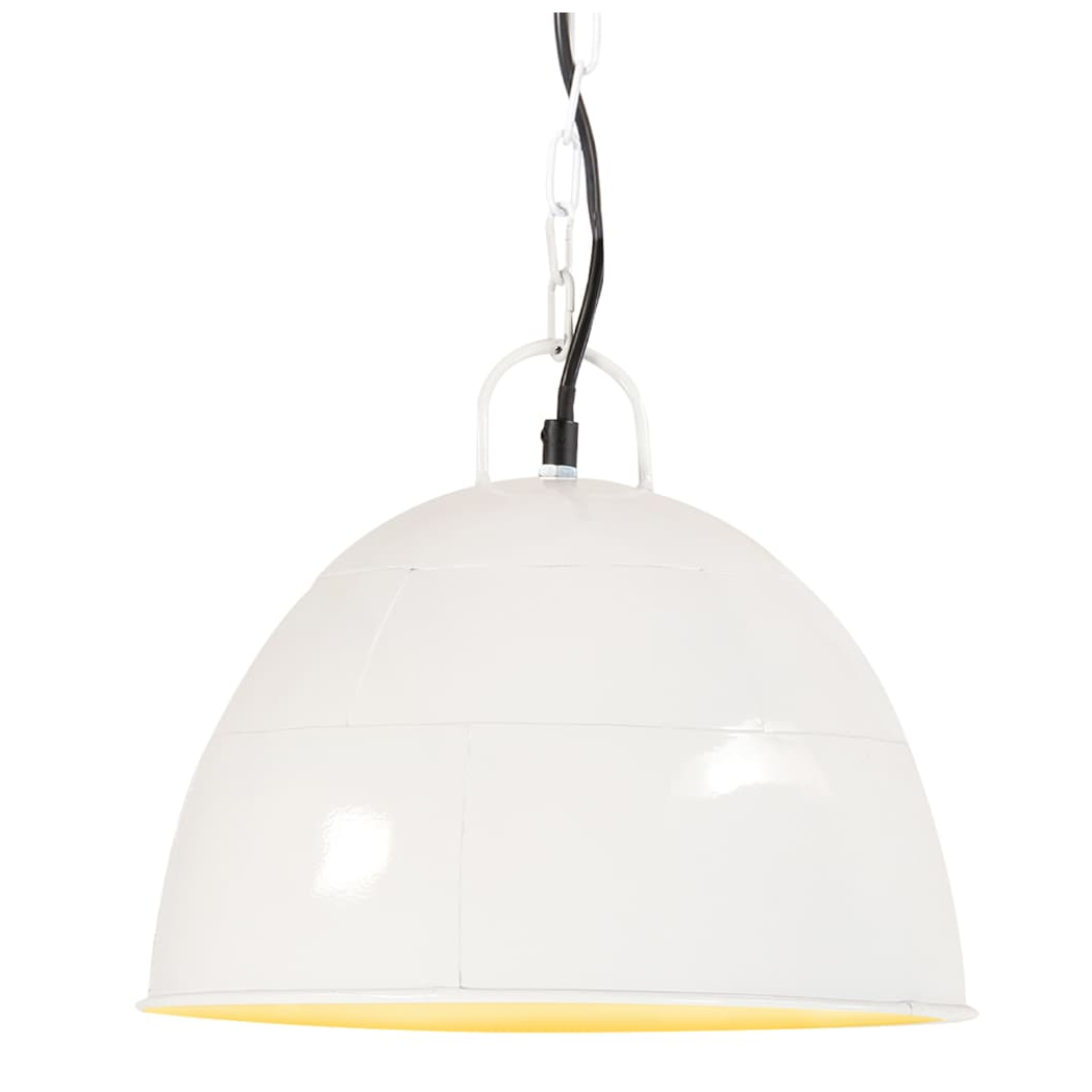 Industrial Vintage Hanging Lamp 25 W White Round 31 cm E27