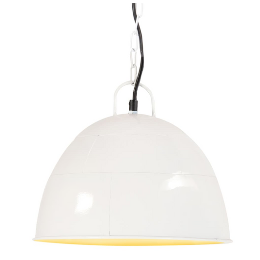 Industrial Vintage Hanging Lamp 25 W White Round 31 cm E27