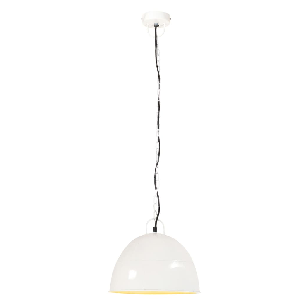 Industrial Vintage Hanging Lamp 25 W White Round 31 cm E27