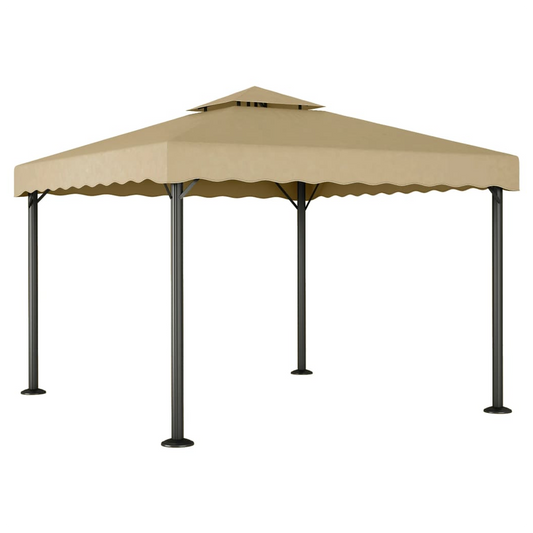 Gazebo Taupe 3x3 m Aluminium and Steel