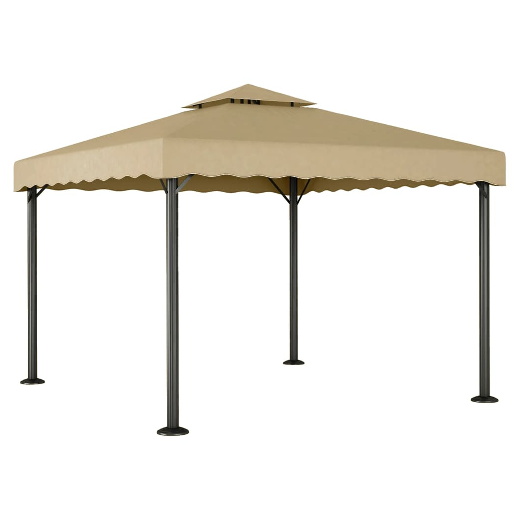 Gazebo Taupe 3x3 m Aluminium and Steel