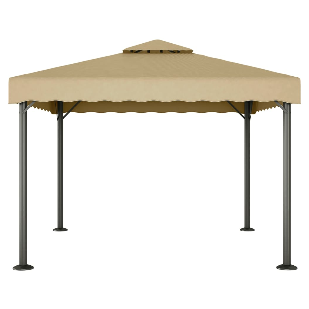 Gazebo Taupe 3x3 m Aluminium and Steel