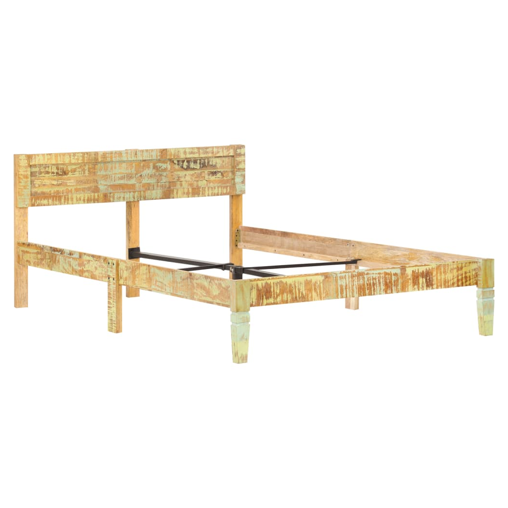 Bed Frame Solid Reclaimed Wood 120x200 cm