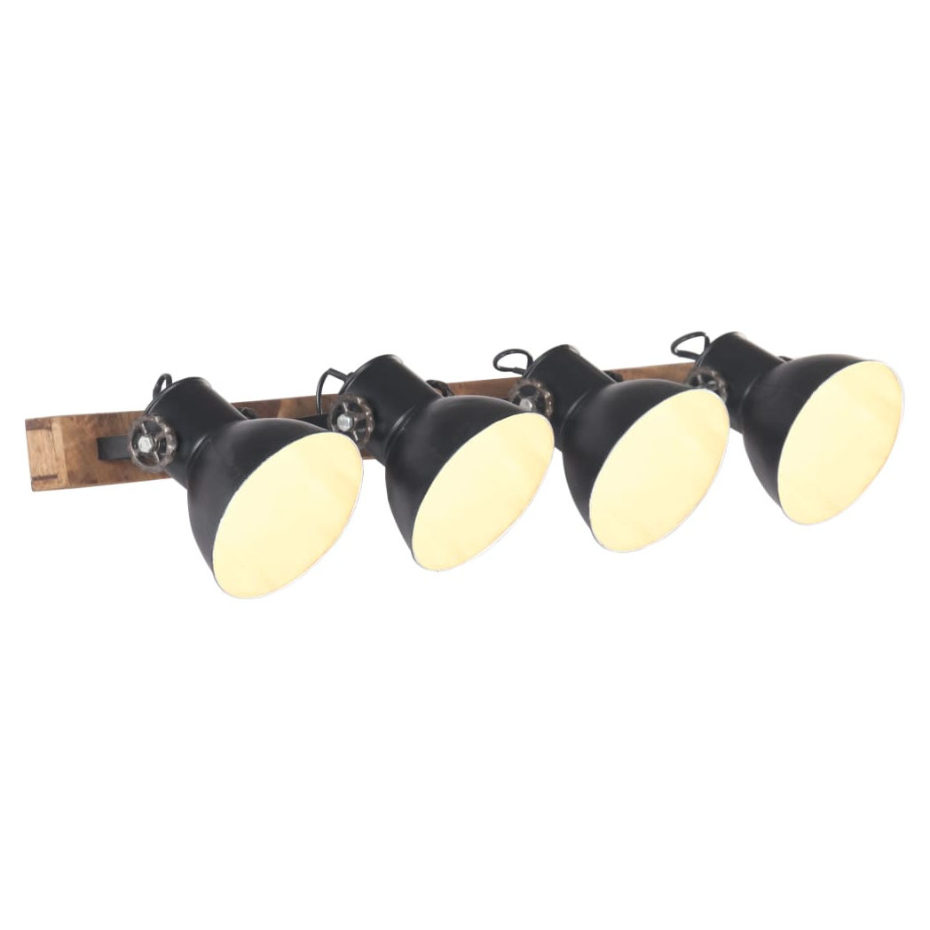 Industrial Wall Lamp Black 90x25 cm E27